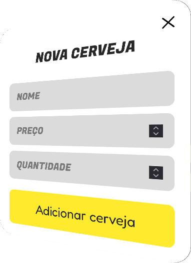 Adicionar novo grupo de cervejas PopUp