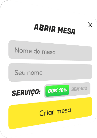 Abrir mesa PopUp